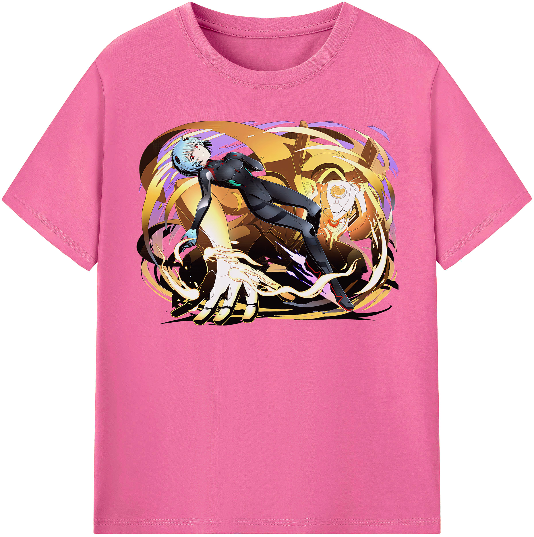 （画像用） EVA 新世紀エヴァンゲリオン レディースカジュアルプリントTシャツ（綿100％）